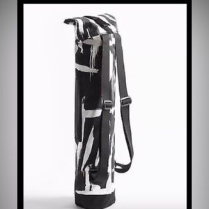 NWT Lucy Activewear Unhindered Yoga Mat Bag - Black White - Backpack Straps